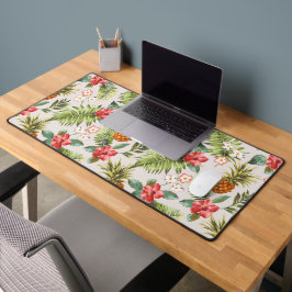 Tropisch Ananas Palm Bladeren Bloem Patroon Bureaumat