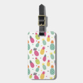 Tropisch Ananas Patroon Bagagelabel (Voorkant verticaal)