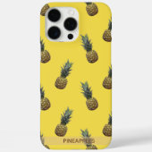 Tropisch ananas patroon geel gepersonaliseerd Case-Mate iPhone case (Achterkant)