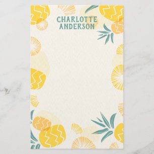 Tropisch Ananas Persoonlijk Briefpapier