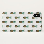 Tropisch Ananas-waterverfschilderij Case-Mate iPhone Case (Achterkant (horizontaal))