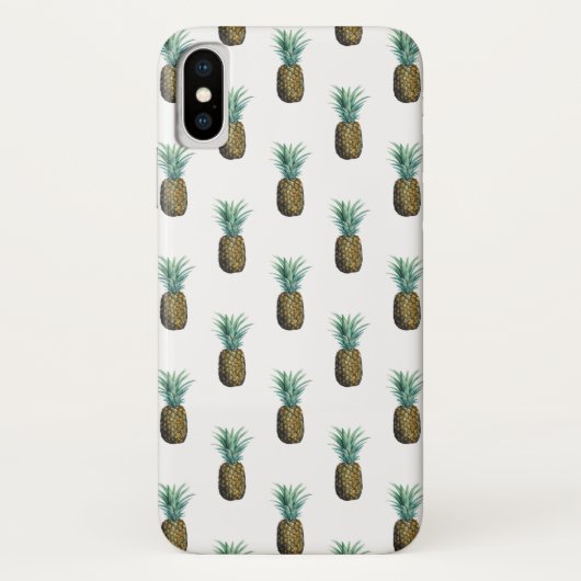 Tropisch Ananas-waterverfschilderij Case-Mate iPhone Case (Achterkant)