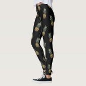 Tropisch ananaspatroon Zwarte Leggings (Links)