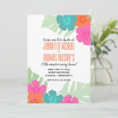 tropisch any WEDDING JUBILEUM luau uitnodiging 1 (Staand voorkant)