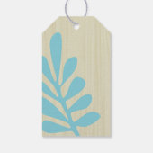 Tropisch Aqua Baby aan boord Gift Label Cadeaulabel (Achterkant)