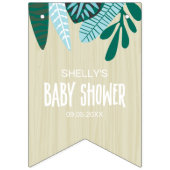 Tropisch Aqua Baby aan boord Vlaggetjes (Tweede vlag)