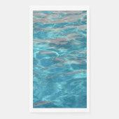Tropisch Aqua Blue Rippling Water Servet (Voorkant)