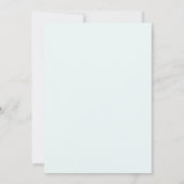 Tropisch Aqua-koraal Eucalyptus Bruiloft Kaart (Achterkant)
