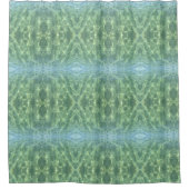 Tropisch Aquamarine Water Boho Chic Douchegordijn (Voorkant)