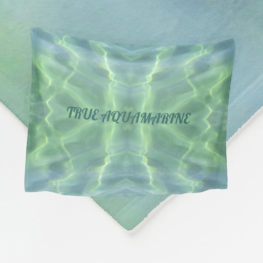 Tropisch Aquamarine Water op maat Fleece Deken