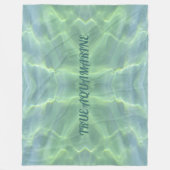 Tropisch Aquamarine Water op maat Fleece Deken (Voorkant)