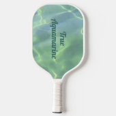 Tropisch Aquamarine Water  Pickleball Paddle (Achterkant)