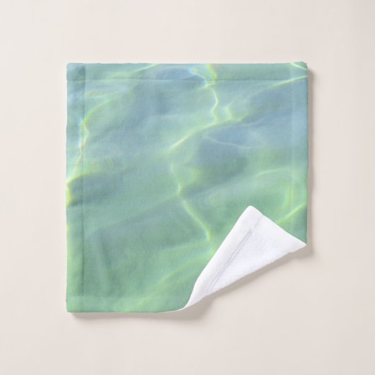 Tropisch Aquamarinewater Bad Handdoek (Wasdoekje)