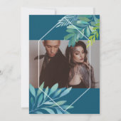 Tropisch Aquarel Loof Save The Date (Achterkant)