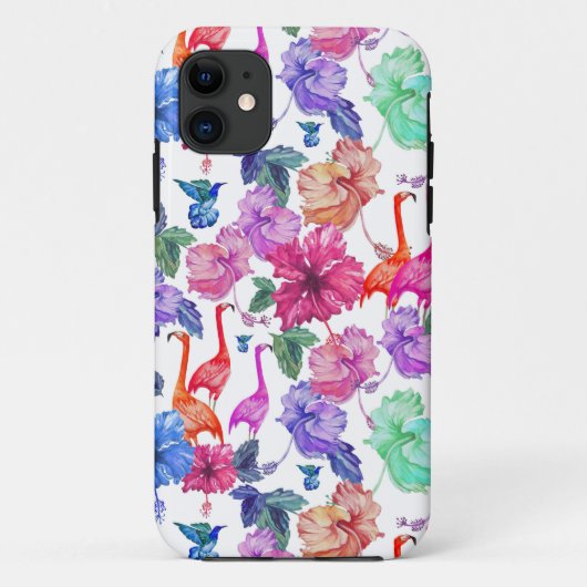 Tropisch aquarelpatroon Case-Mate iPhone case (Achterkant)