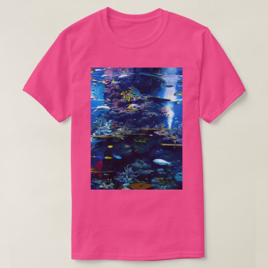 tropisch aquarium 1 t-shirt (Design voorkant)