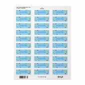 Tropisch Aquarium Fish Kind Return Address Label (Full Sheet)