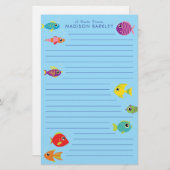 Tropisch aquarium viscute Kind Briefpapier (Voorkant / Achterkant)