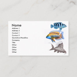 Tropisch aquarium visVisitekaartje Visitekaartje