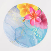 Tropisch Arrangement ontwerp op stickers (Design 2)