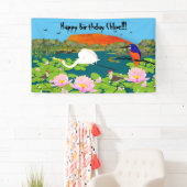 Tropisch Australië Kakadu Geïnspireerd Spandoek (Insitu)