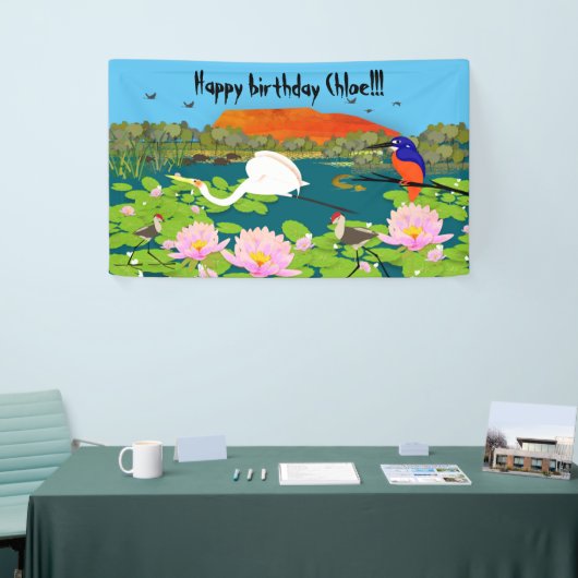 Tropisch Australië Kakadu Geïnspireerd Spandoek (Beurs)