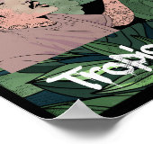 Tropisch autostuurprogramma Hop Hop Lush Vegetatio Poster (Hoek)