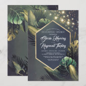 Tropisch avondrepetitief avondeten kaart (Voorkant / Achterkant)