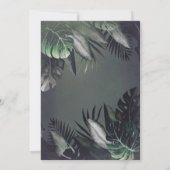 Tropisch avondrepetitief avondeten kaart (Achterkant)