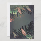 Tropisch avondrepetitief avondeten kaart (Achterkant)