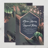 Tropisch avondrepetitief avondeten kaart (Voorkant / Achterkant)