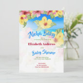 Tropisch Baby shower Beach Aloha Kaart (Staand voorkant)