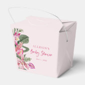 Tropisch Baby shower Bedankdoosjes (Achterkant)