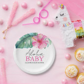 Tropisch Baby shower Beschikbaar Papieren Bordje (Feest)
