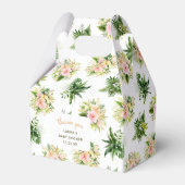 Tropisch Baby shower Bloemen Dank u Bedankdoosjes (Voorkant Zijde)