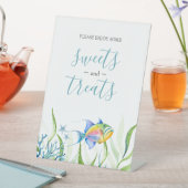 Tropisch Baby shower dessert Tabletopteken Reclamebord Met Voetstuk (Insitu)