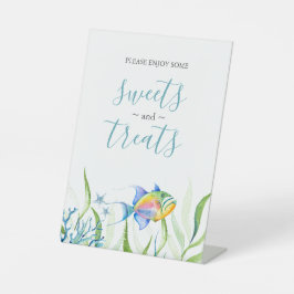 Tropisch Baby shower dessert Tabletopteken Reclamebord Met Voetstuk