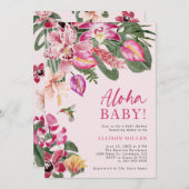 Tropisch Baby shower Kaart (Voorkant / Achterkant)