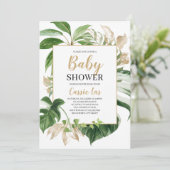 Tropisch Baby shower Kaart (Staand voorkant)
