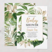 Tropisch Baby shower Kaart (Voorkant / Achterkant)