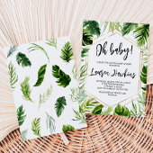 Tropisch Baby shower Kaart