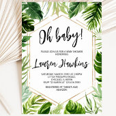 Tropisch Baby shower Kaart