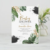 Tropisch Baby shower Kaart (Staand voorkant)