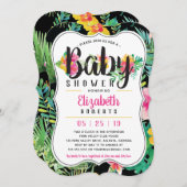 Tropisch Baby shower, Luau Kaart (Voorkant / Achterkant)