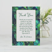 Tropisch Baby shower met leve Bedankkaart (Staand voorkant)
