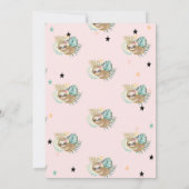 Tropisch Baby shower met slaapsleuf Kaart (Achterkant)
