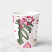 Tropisch Baby shower Papieren Bekers (Links)