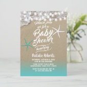 Tropisch Baby shower van de strand van de Zomer Kaart (Staand voorkant)