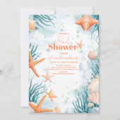 Tropisch Baby shower van de strand van de Zomer Kaart (Voorkant)