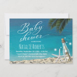 Tropisch Baby shower van doornhaai Kaart